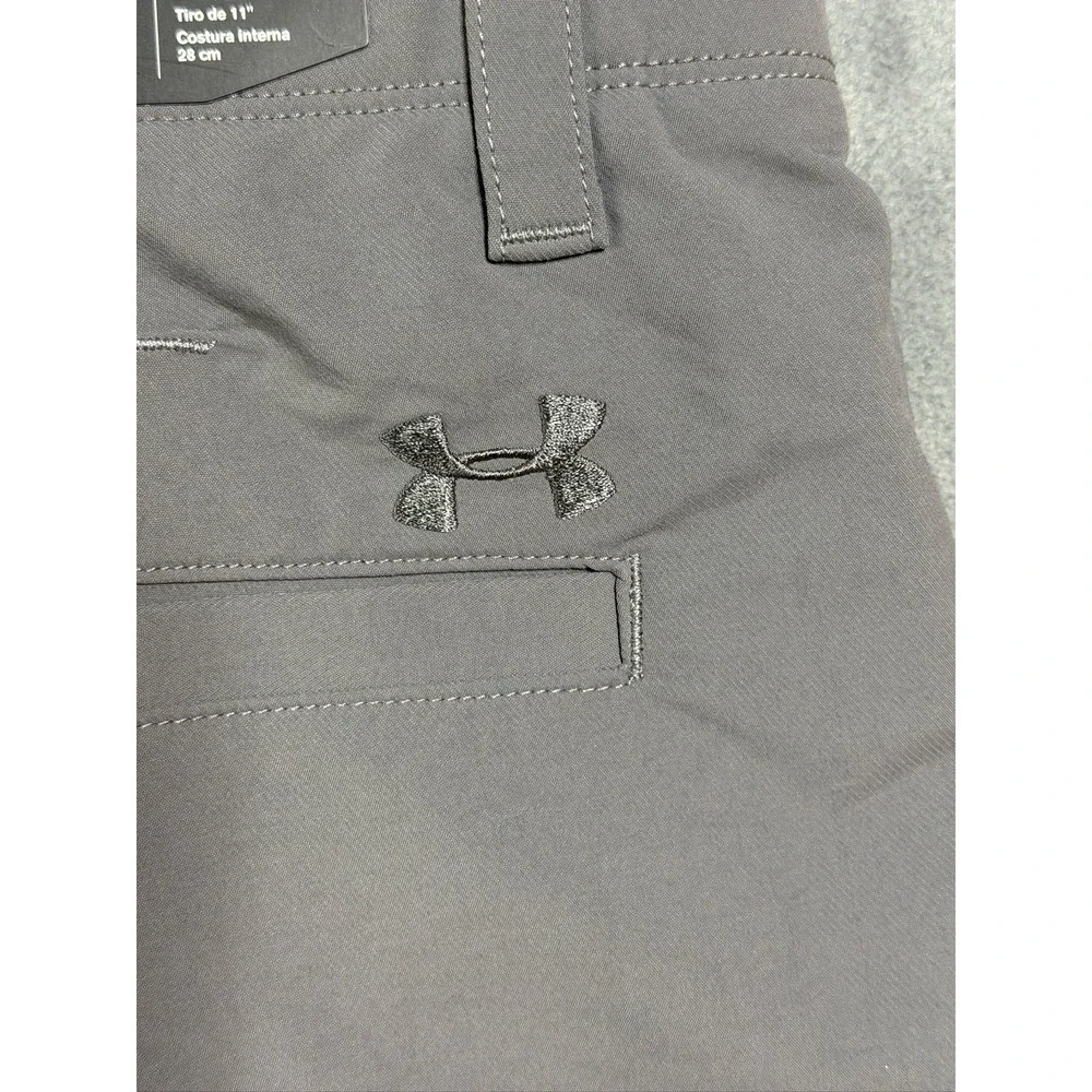 New Under Armour UA Drive Golf Shorts Mens Size 38 Grey Court Performance Heat